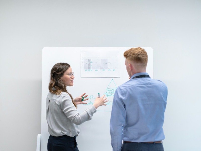 Reunião de diagnóstico de marketing com os sócios, especialidade contabilidade
