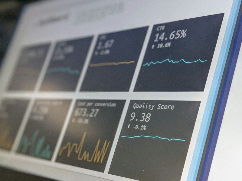 Painel do Google Ads com campanhas de busca em gestão, especialidade contabilidade