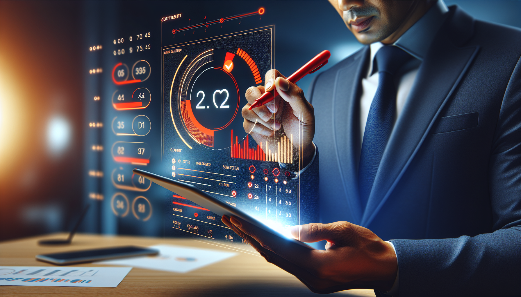Empresário substituindo painel de Domain Authority por checklist real de SEO